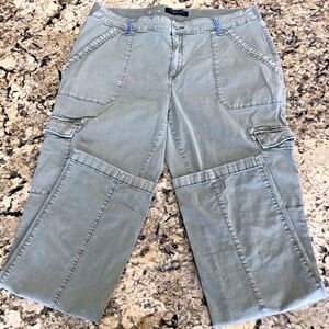 Size 16 X 32 Denver Hayes Mens Pants Cargo Sage Green Pockets